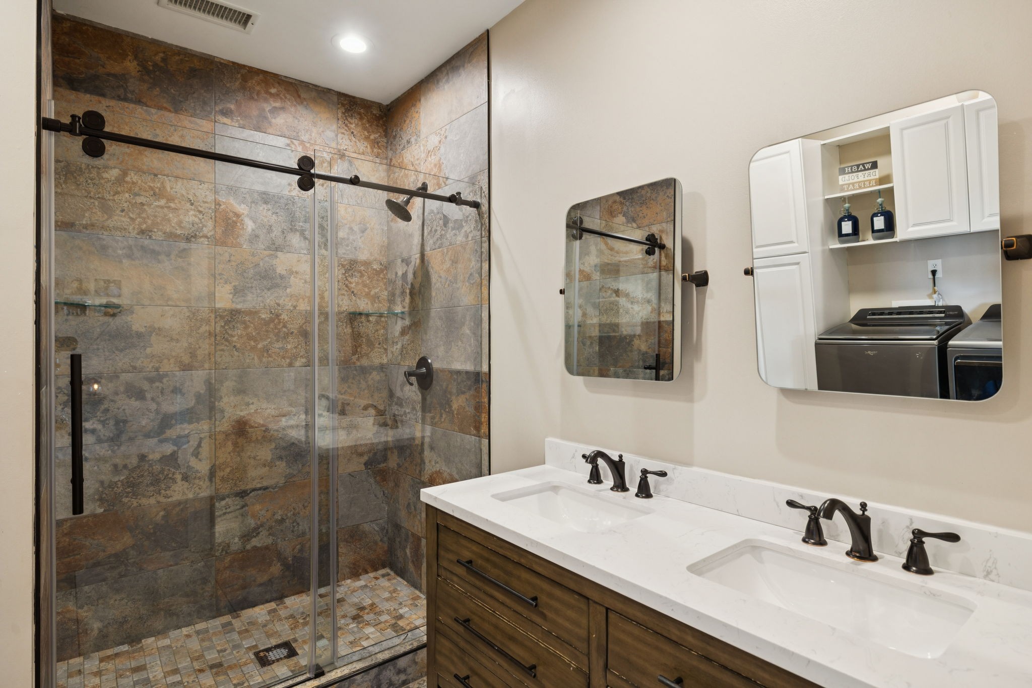 201 Lamb Road Rockvale, TN 37153 - Photo 55 of 87 a bathroom with a sink double vanity and shower