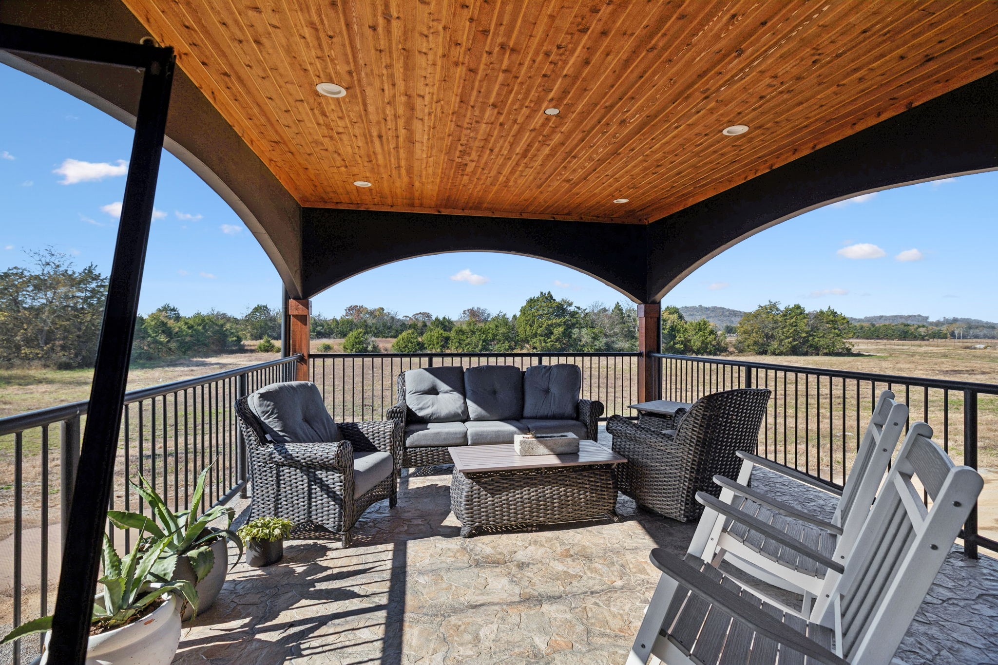 201 Lamb Road Rockvale, TN 37153 - Photo 64 of 87 a roof deck with couches and potted plants