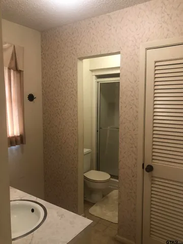 a close view of closet