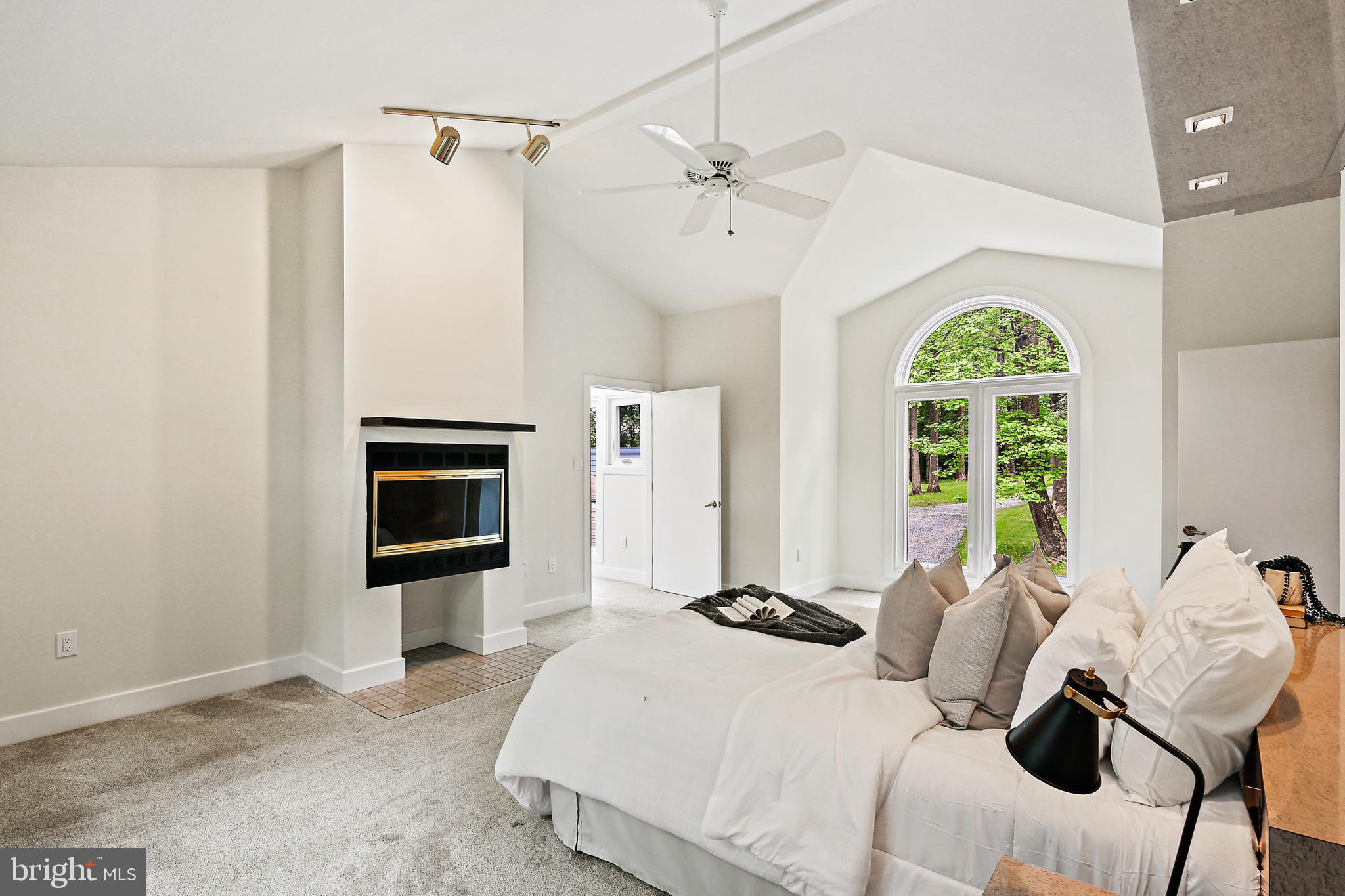 19244 Chandlee Mill Road Sandy Spring, MD 20860 - Photo 19 of 72 Primary Bedroom w/Wood Fireplace