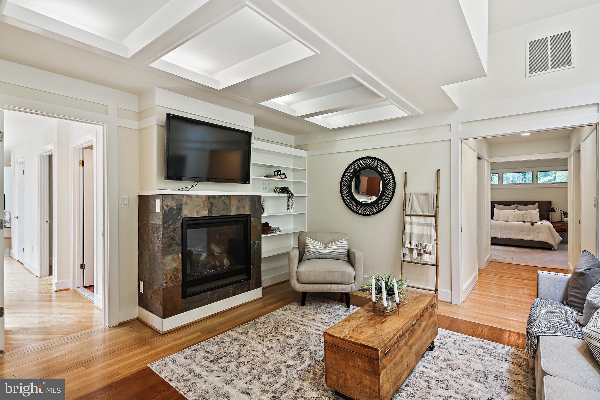 19244 Chandlee Mill Road Sandy Spring, MD 20860 - Photo 32 of 72 In-law Suite w/Fireplace & /Tray Ceiling