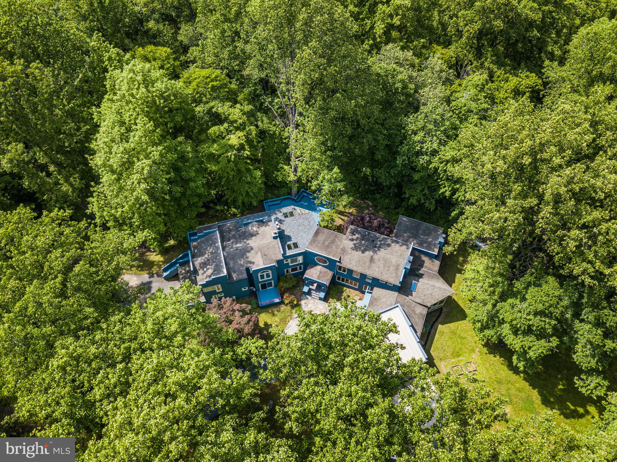 19244 Chandlee Mill Road Sandy Spring, MD 20860 - Photo 62 of 72 Aerial View surrounded by Mature Trees