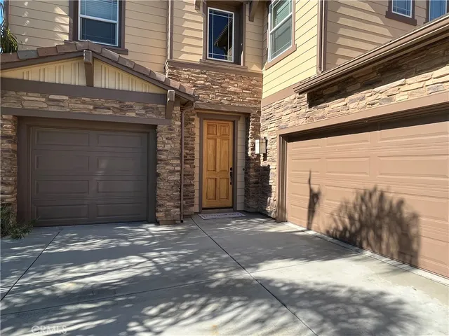 a front view of a building