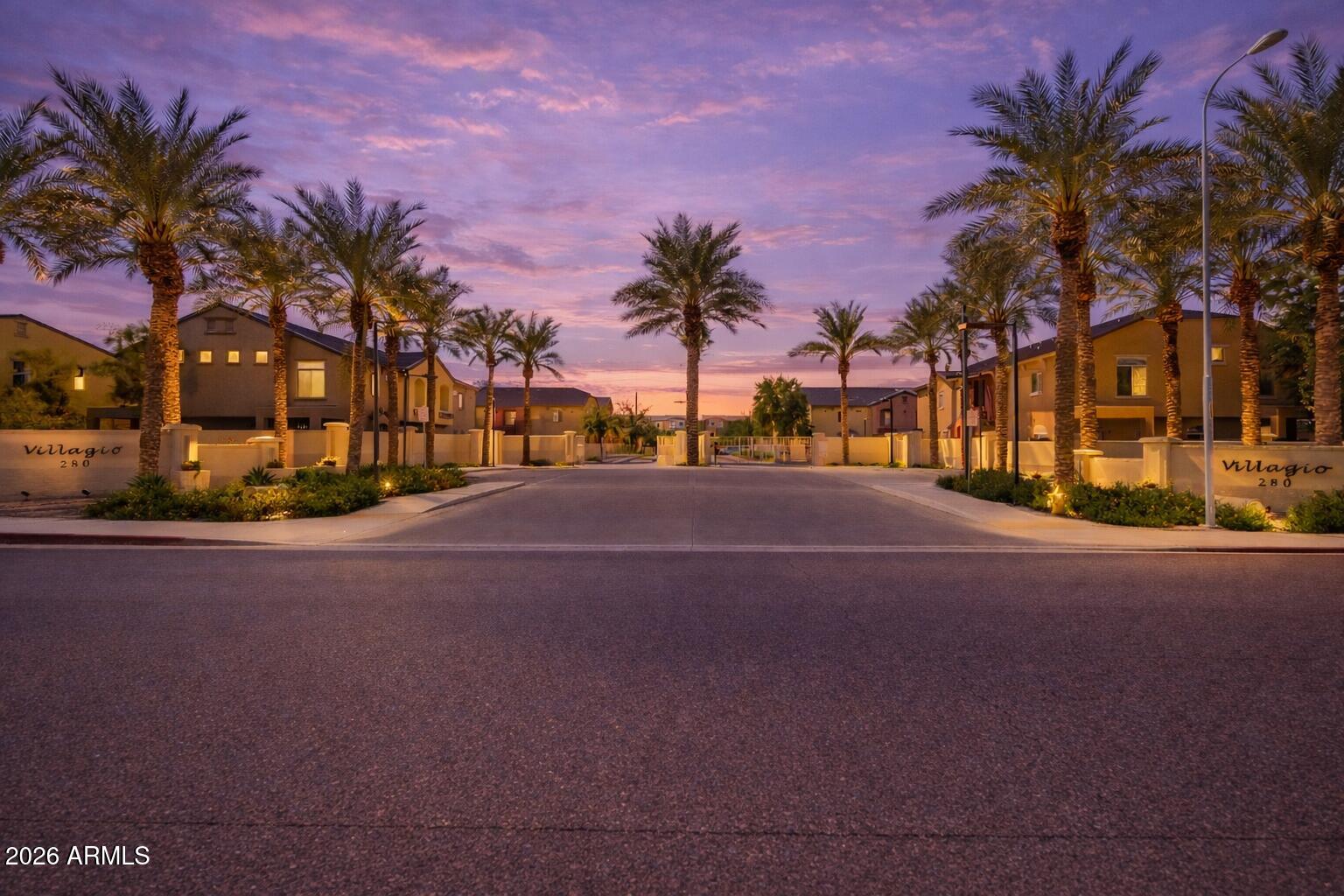 2402 East 5th Street, Unit 1590 Tempe, AZ 85288 - Photo 6 of 33 a view of street with palm trees