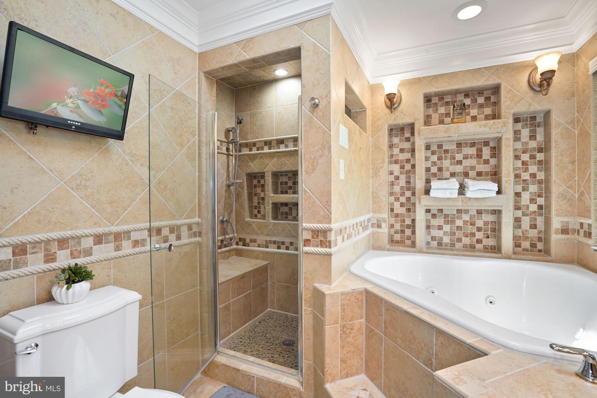 6620 Newington Road Lorton, VA 22079 - Photo 17 of 57 Spa Bathroom - Rainfall Shower Head & 4 Body Jets