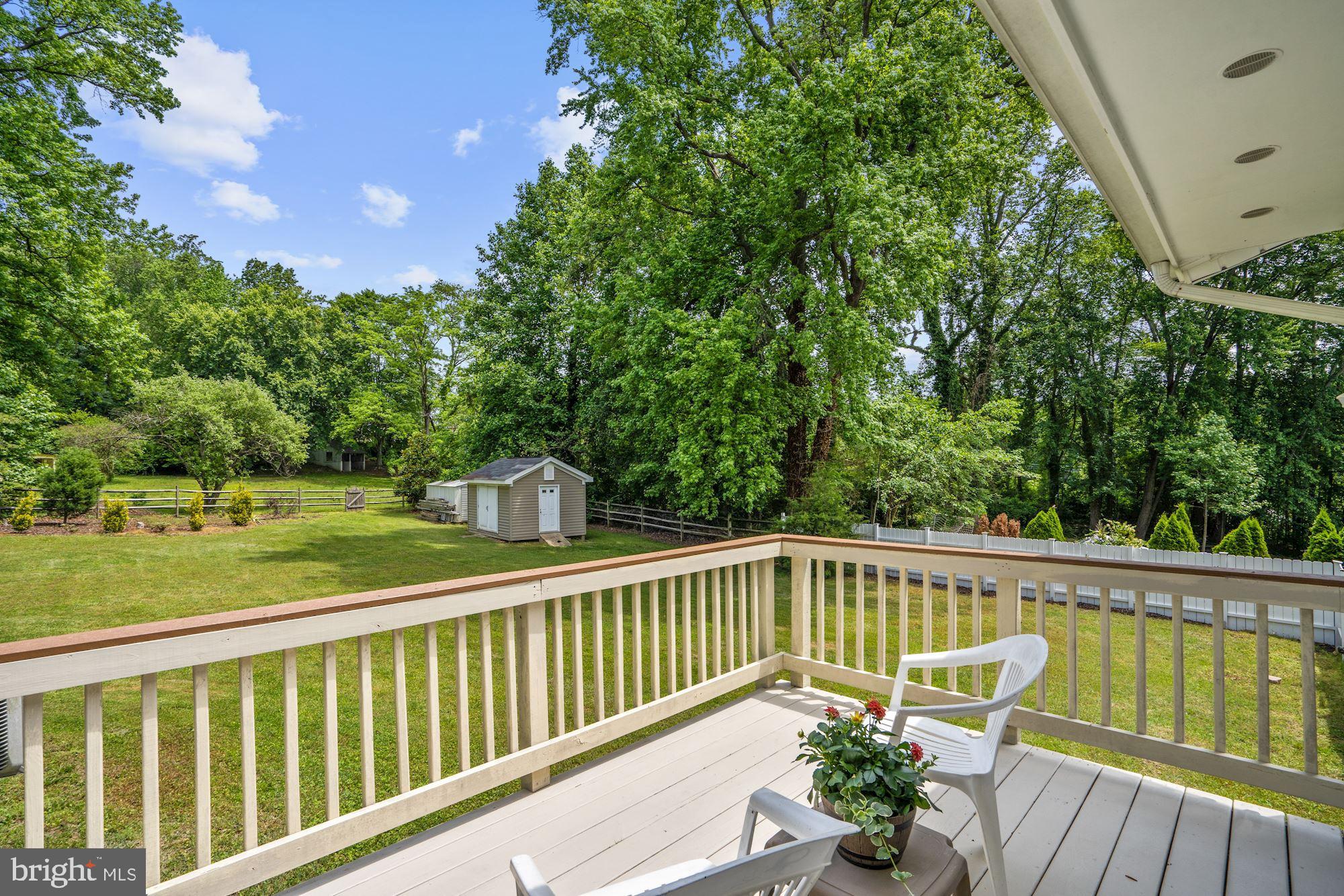 6620 Newington Road Lorton, VA 22079 - Photo 19 of 57 Enjoy the Mornings on Master Bedroom Deck