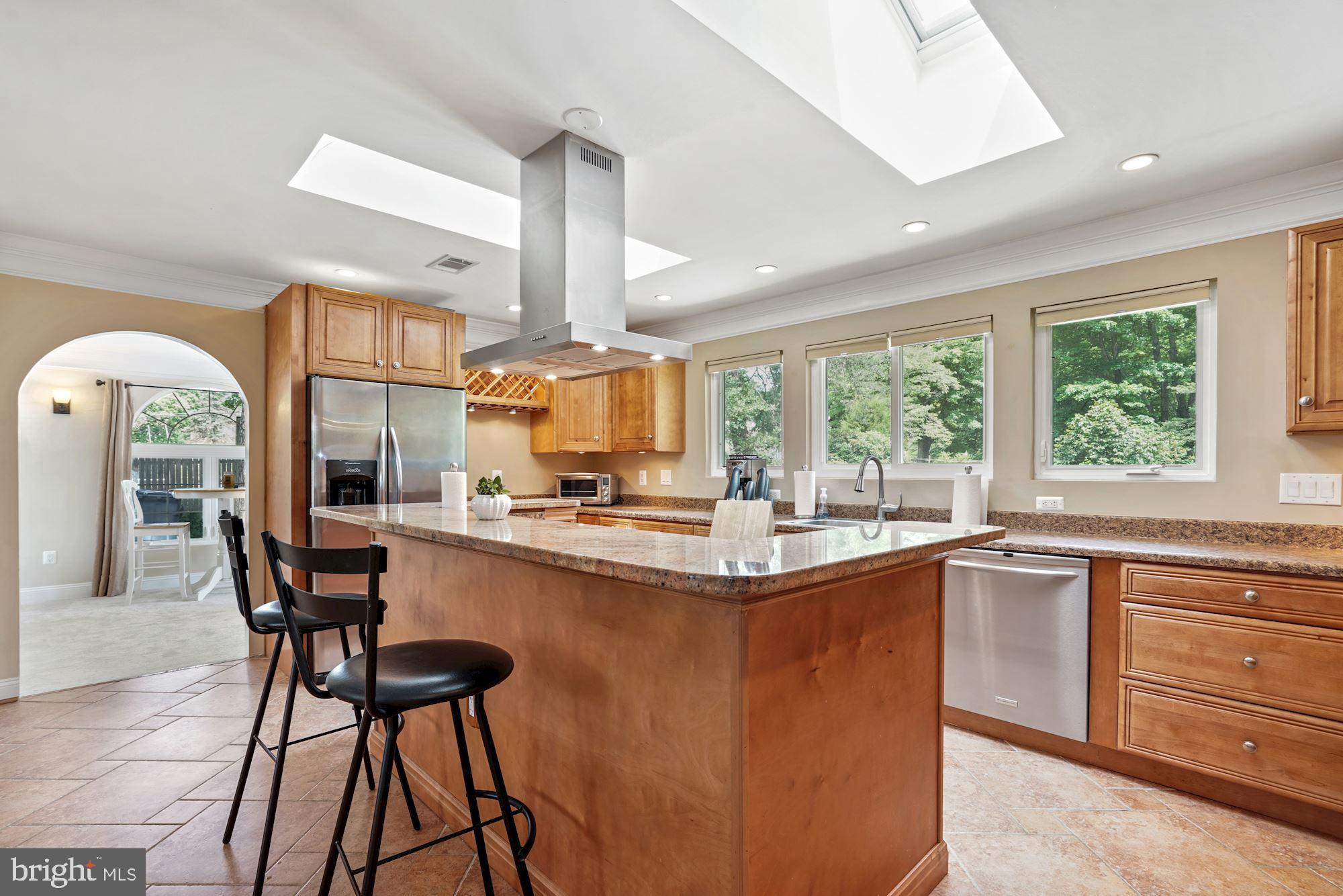 6620 Newington Road Lorton, VA 22079 - Photo 4 of 57 Gourmet Kitchen with Remote Control Skylights