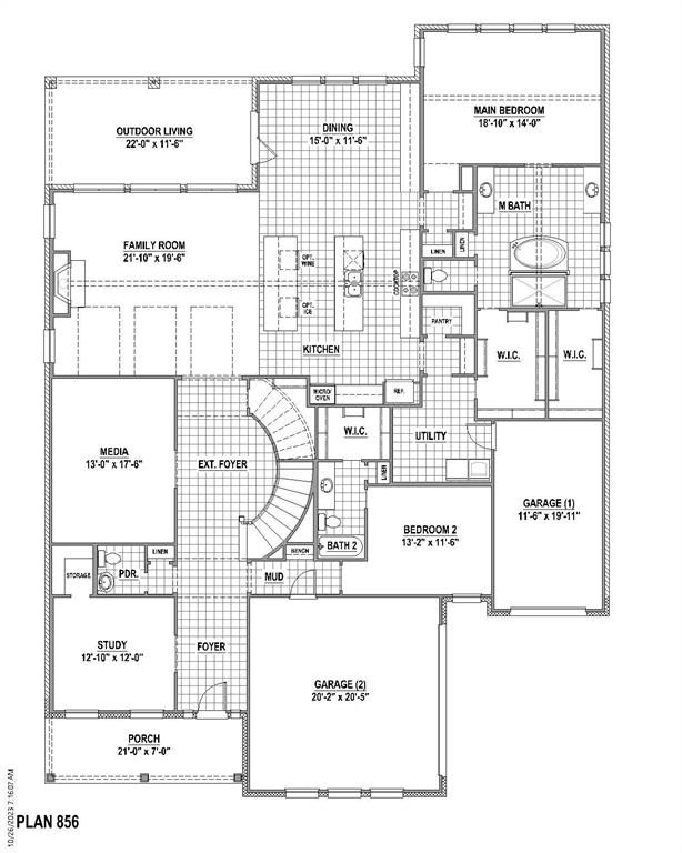794 White Sage Road Haslet, TX 76052 - Photo 3 of 4 1st Level Floor plan