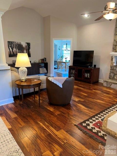 183 Burl Bridges Road Forest City, NC 28043 - Photo 10 of 31 a living room with furniture and a flat screen tv