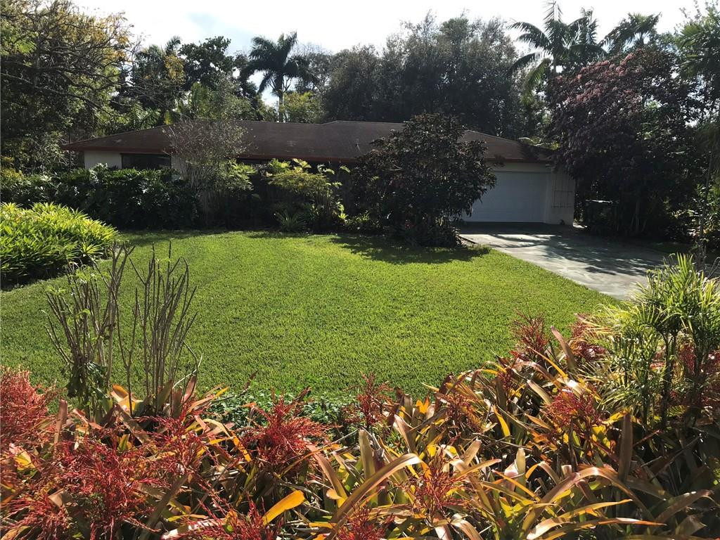 a view of a garden