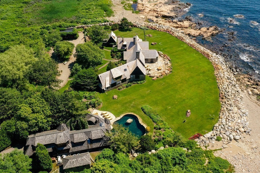 9 Drumhack Road Gloucester, MA 01930 - Photo 21 of 28 an aerial view of a house with a garden