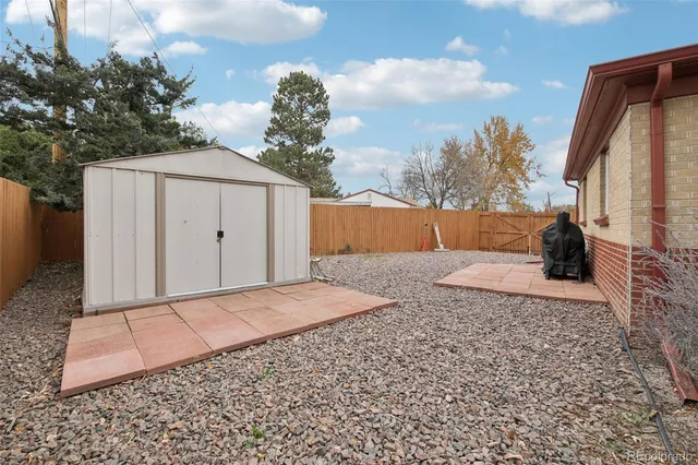 a backyard of a house