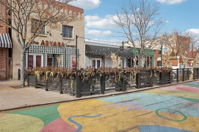 a view of a building with many windows