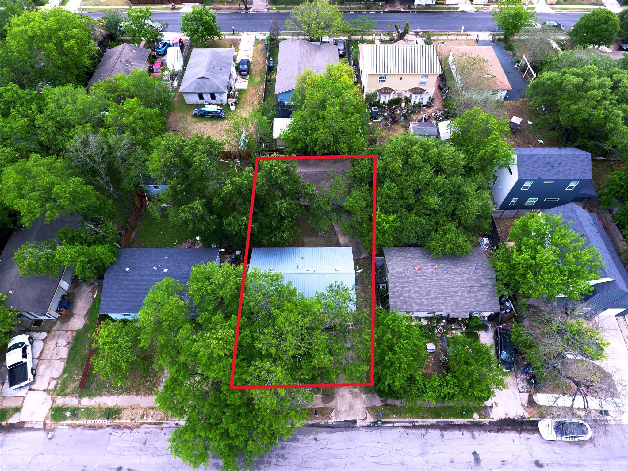 6115 Carnation Terrace Austin, TX 78741 - Photo 1 of 4 an aerial view of multiple houses with yard