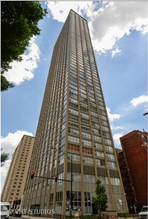 a front view of a building