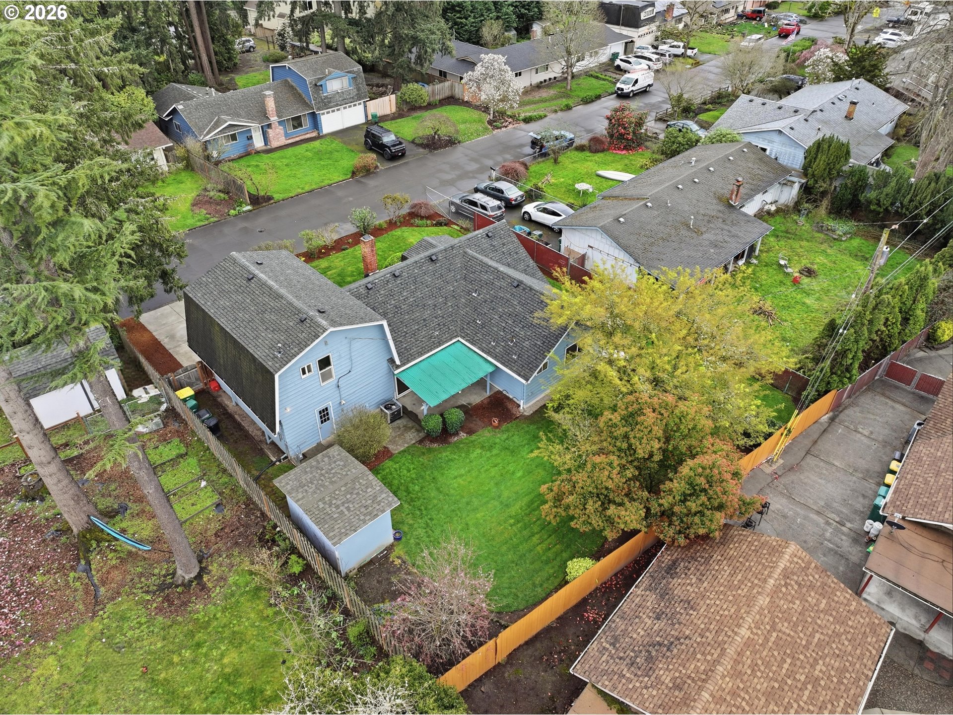 335 Southwest 141st Avenue Beaverton, OR 97006 - Photo 36 of 42 an aerial view of a house with a garden