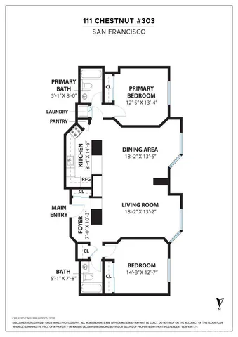 $1,145,000 | 111 Chestnut Street, Unit 303, San Francisco, CA 94111