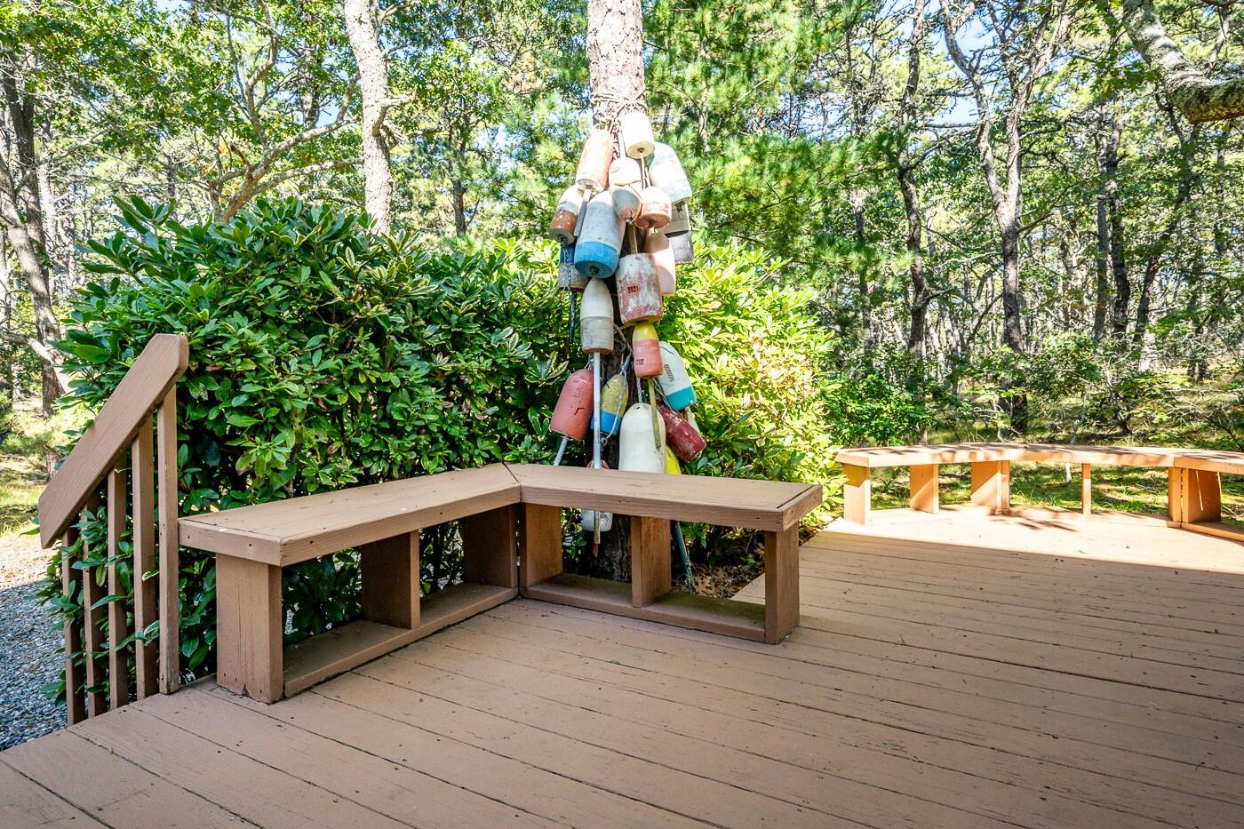 120 Chris Drive Wellfleet, MA 02667 - Photo 5 of 45 a view of a balcony with yard