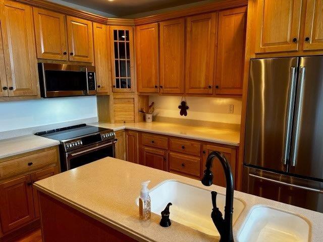 1321 Freeport Road Natrona Heights, PA 15065 - Photo 20 of 43 a kitchen with a refrigerator stove and sink