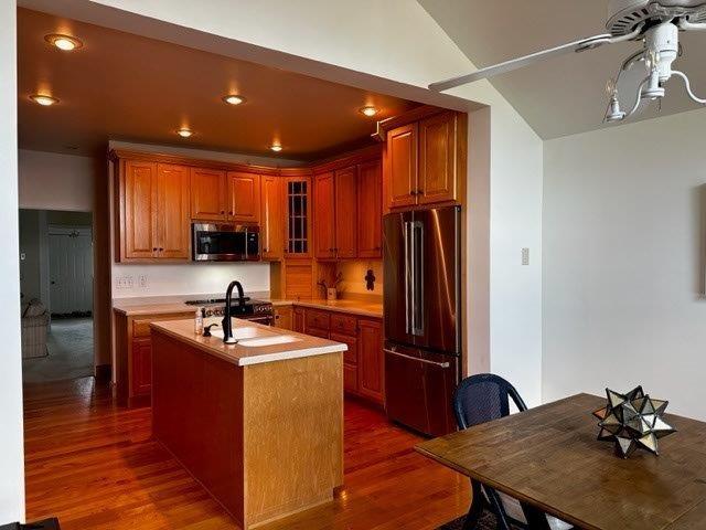1321 Freeport Road Natrona Heights, PA 15065 - Photo 21 of 43 a kitchen with stainless steel appliances granite countertop a sink a stove and refrigerator