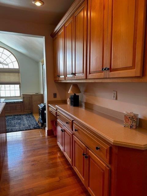 1321 Freeport Road Natrona Heights, PA 15065 - Photo 25 of 43 a kitchen with stainless steel appliances granite countertop a sink a stove cabinets and wooden floor