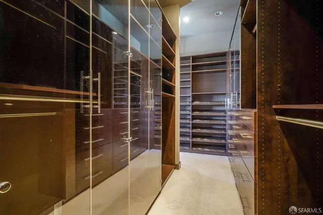 a view of walk in closet
