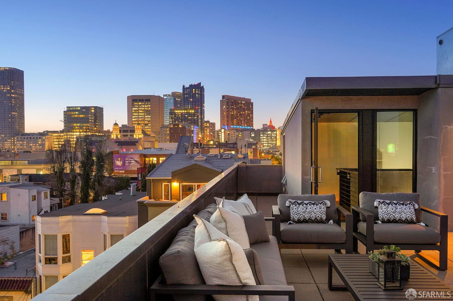 55 Sheridan San Francisco, CA 94103 - Photo 25 of 30 a view of city from balcony with seating space