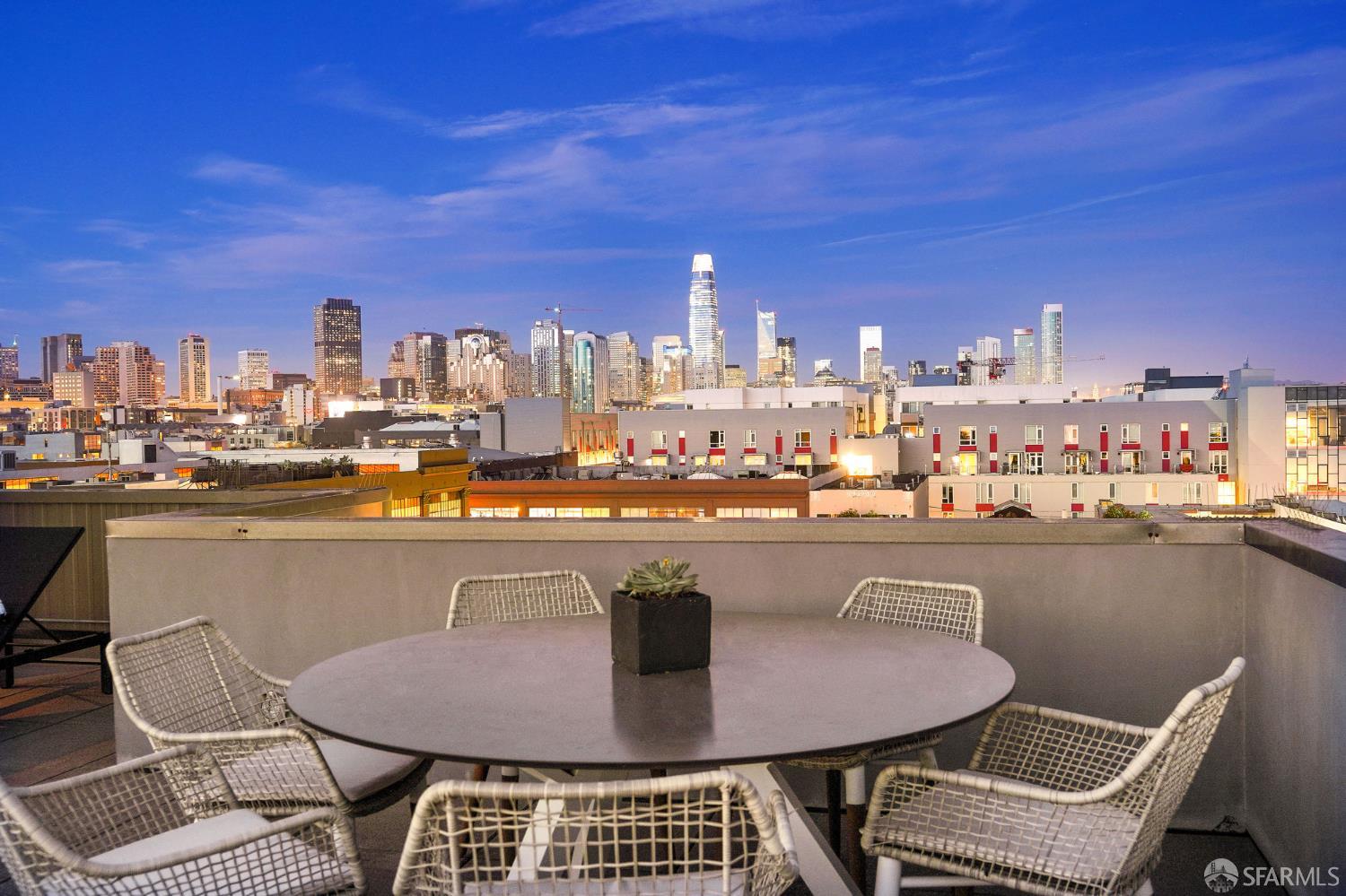 55 Sheridan San Francisco, CA 94103 - Photo 4 of 30 a outdoor dining space with furniture and city view