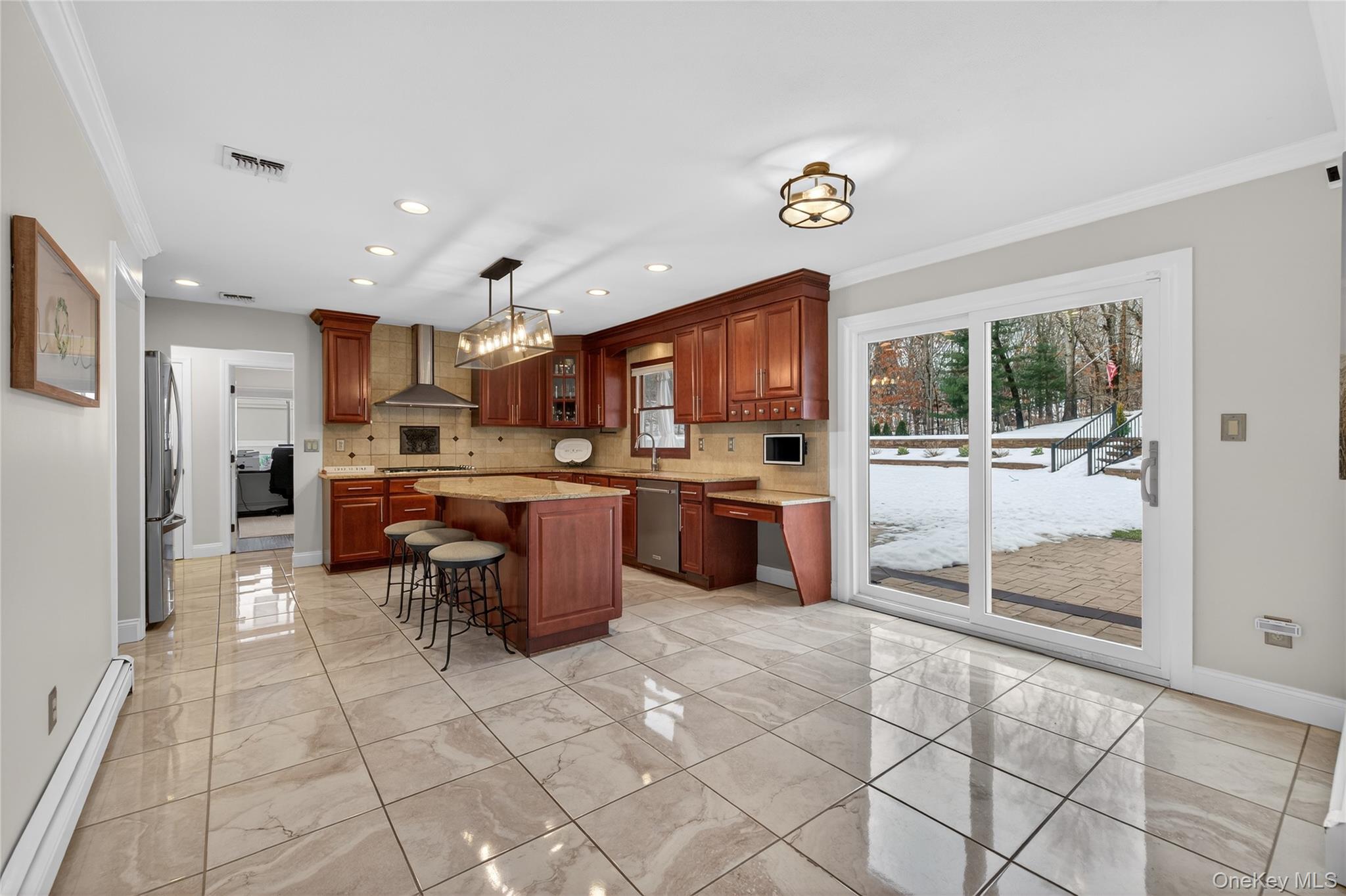 53 Timber Ridge Drive Commack, NY 11725 - Photo 20 of 50 a kitchen with stainless steel appliances granite countertop a refrigerator and a stove top oven