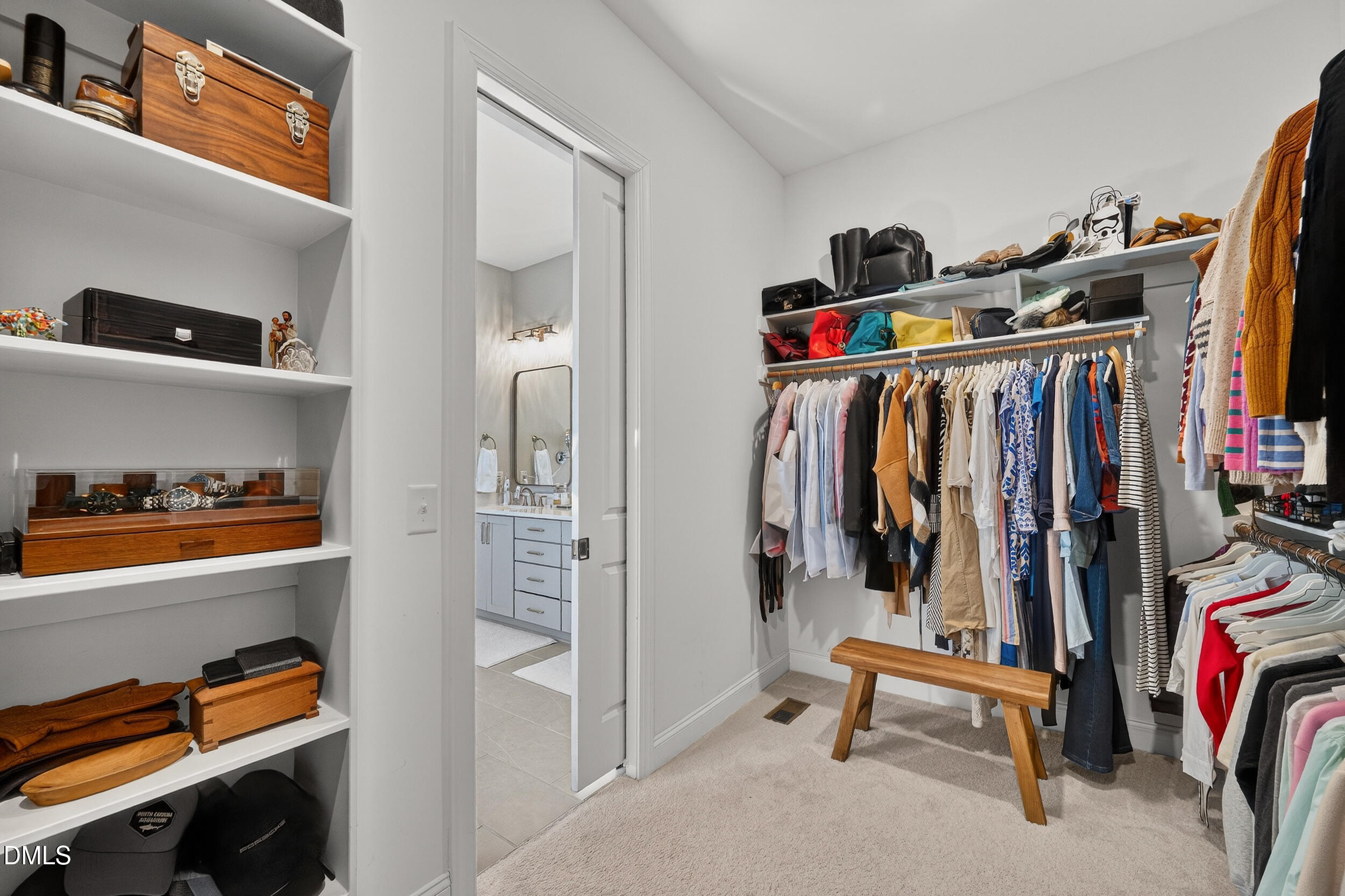 210 Lookout Ridge Pittsboro, NC 27312 - Photo 35 of 59 a view of walk in closet with clothes and shoes