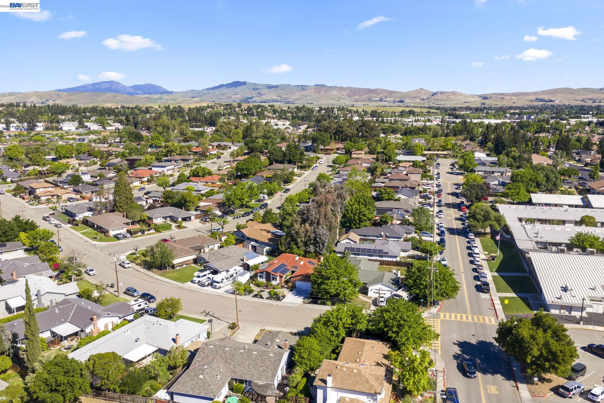4352 Davis Way Livermore, CA 94550 - Photo 35 of 37 an aerial view of residential houses with outdoor space and street view