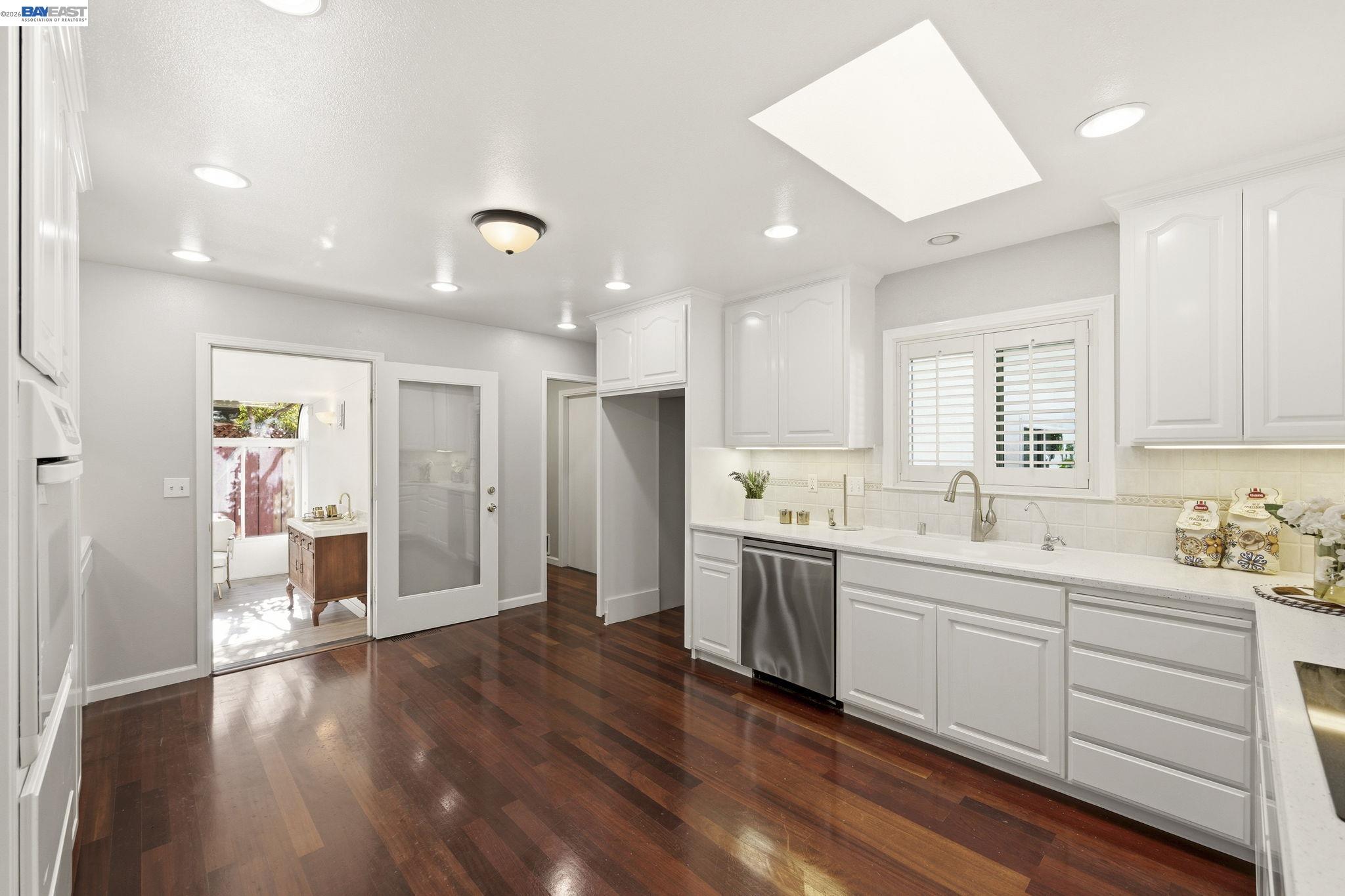 4352 Davis Way Livermore, CA 94550 - Photo 10 of 37 a view of a kitchen with a sink and wooden floor
