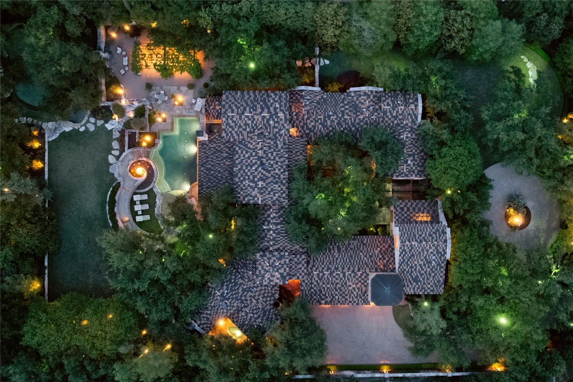 3500 Bunny Run Austin, TX 78746 - Photo 1 of 24 an aerial view of house with yard swimming pool and outdoor seating