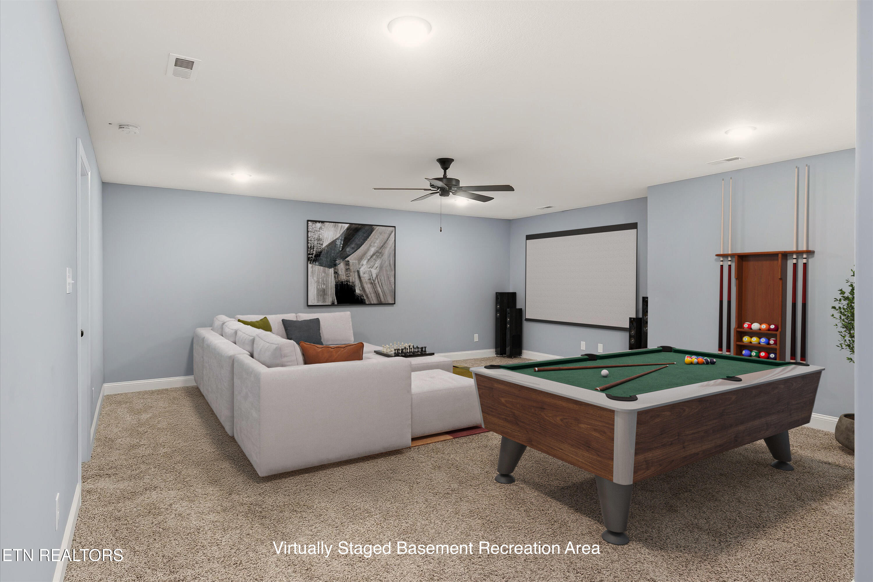 7928 Poplar Grove Lane Powell, TN 37849 - Photo 31 of 37 Basement Rec Room