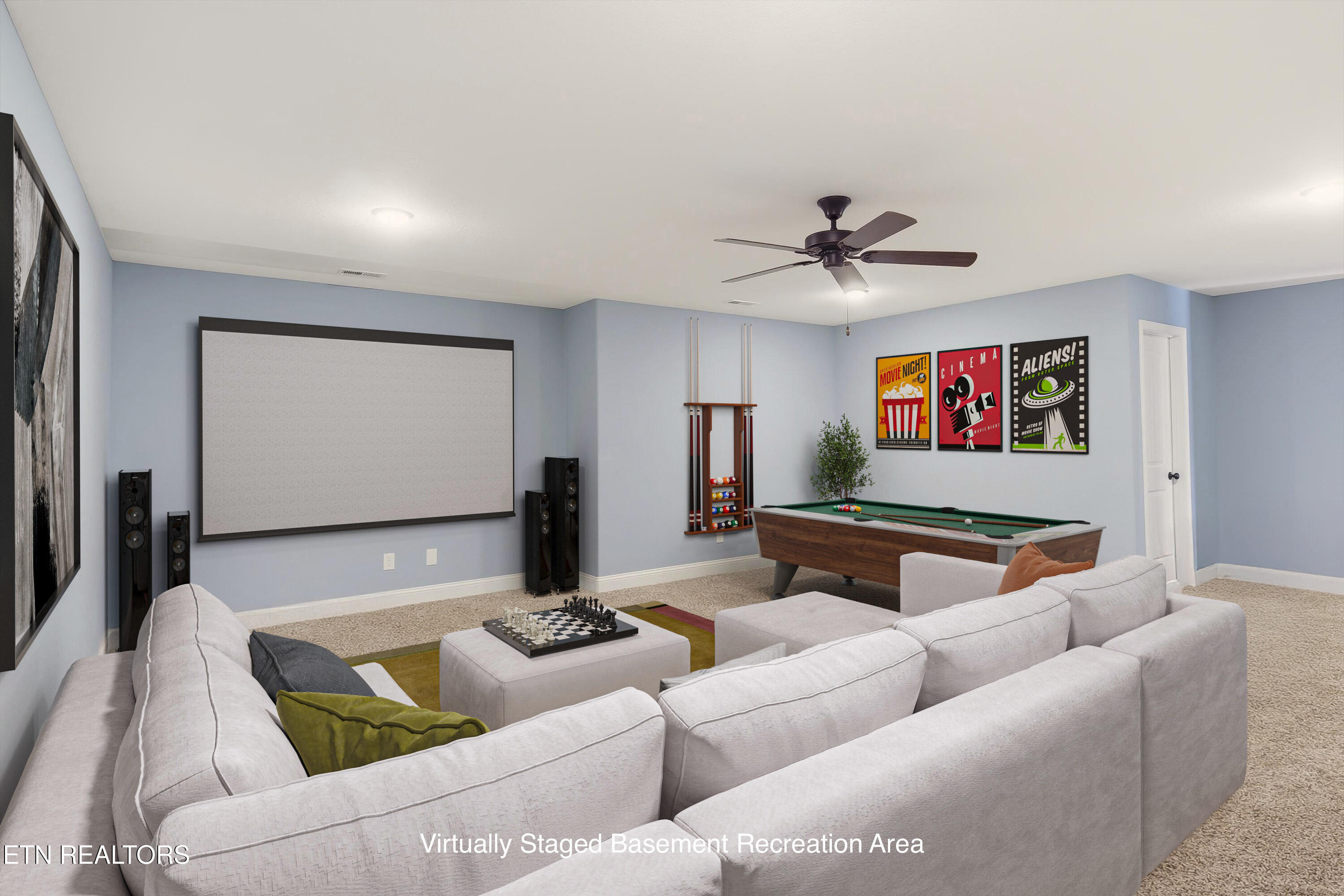 7928 Poplar Grove Lane Powell, TN 37849 - Photo 33 of 37 Basement Rec Room