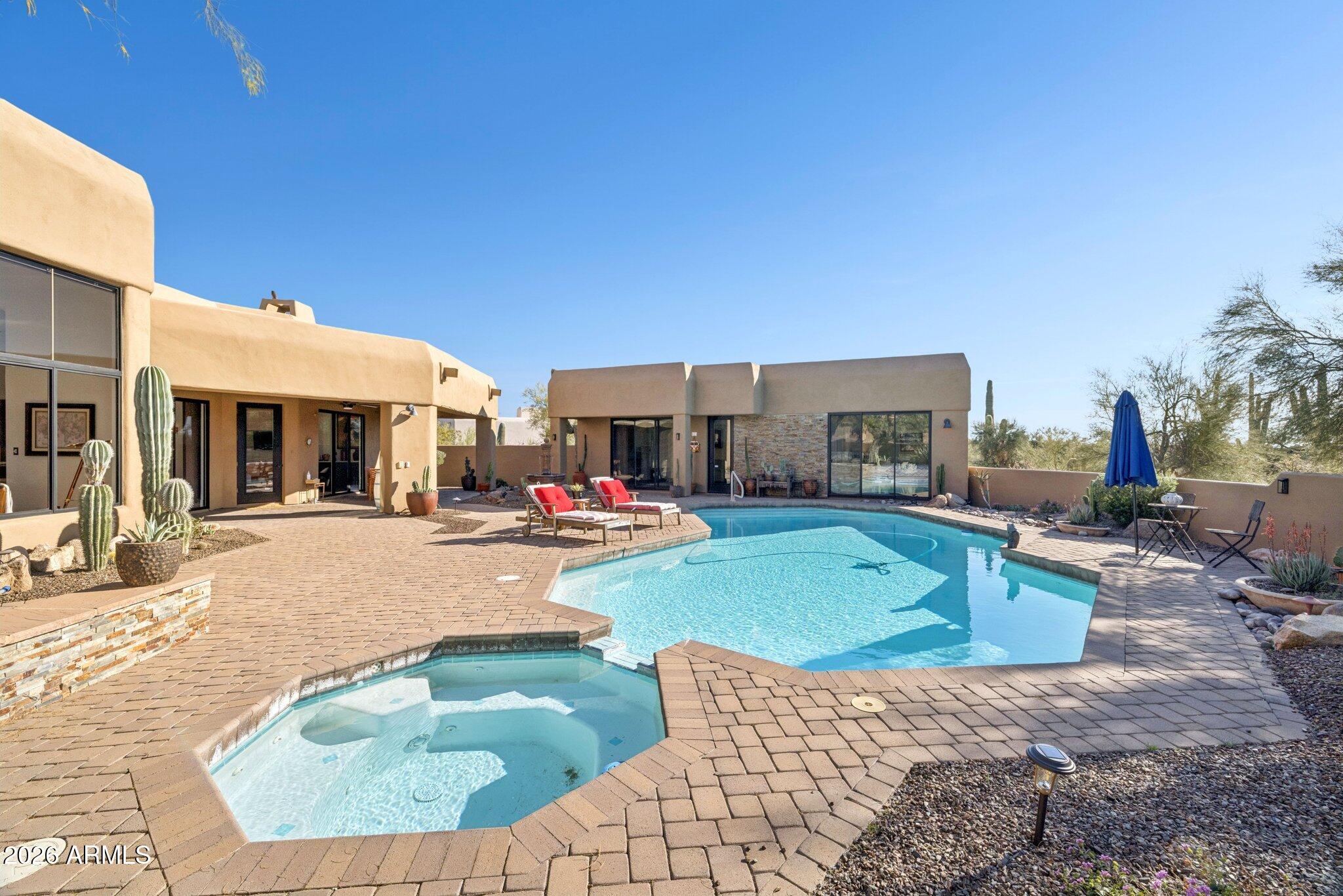 30600 North Pima Road, Unit 81 Scottsdale, AZ 85266 - Photo 54 of 66 Extensive patio with pavers