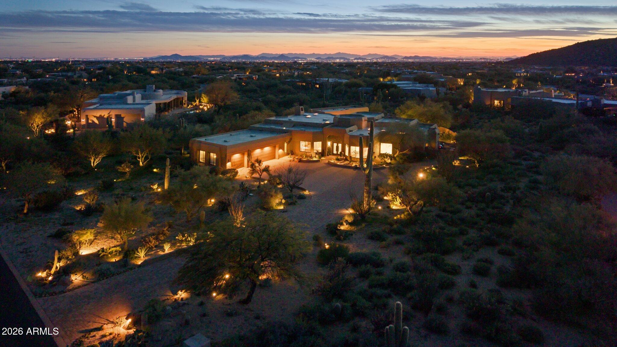 30600 North Pima Road, Unit 81 Scottsdale, AZ 85266 - Photo 62 of 66 Aerial at night
