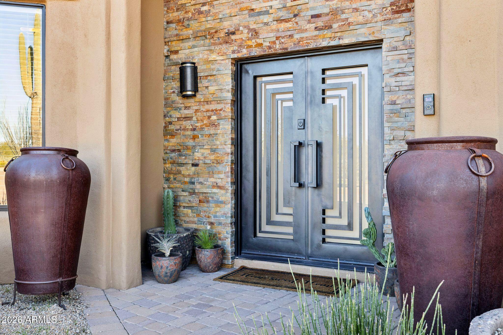 30600 North Pima Road, Unit 81 Scottsdale, AZ 85266 - Photo 6 of 66 Custom iron door entry