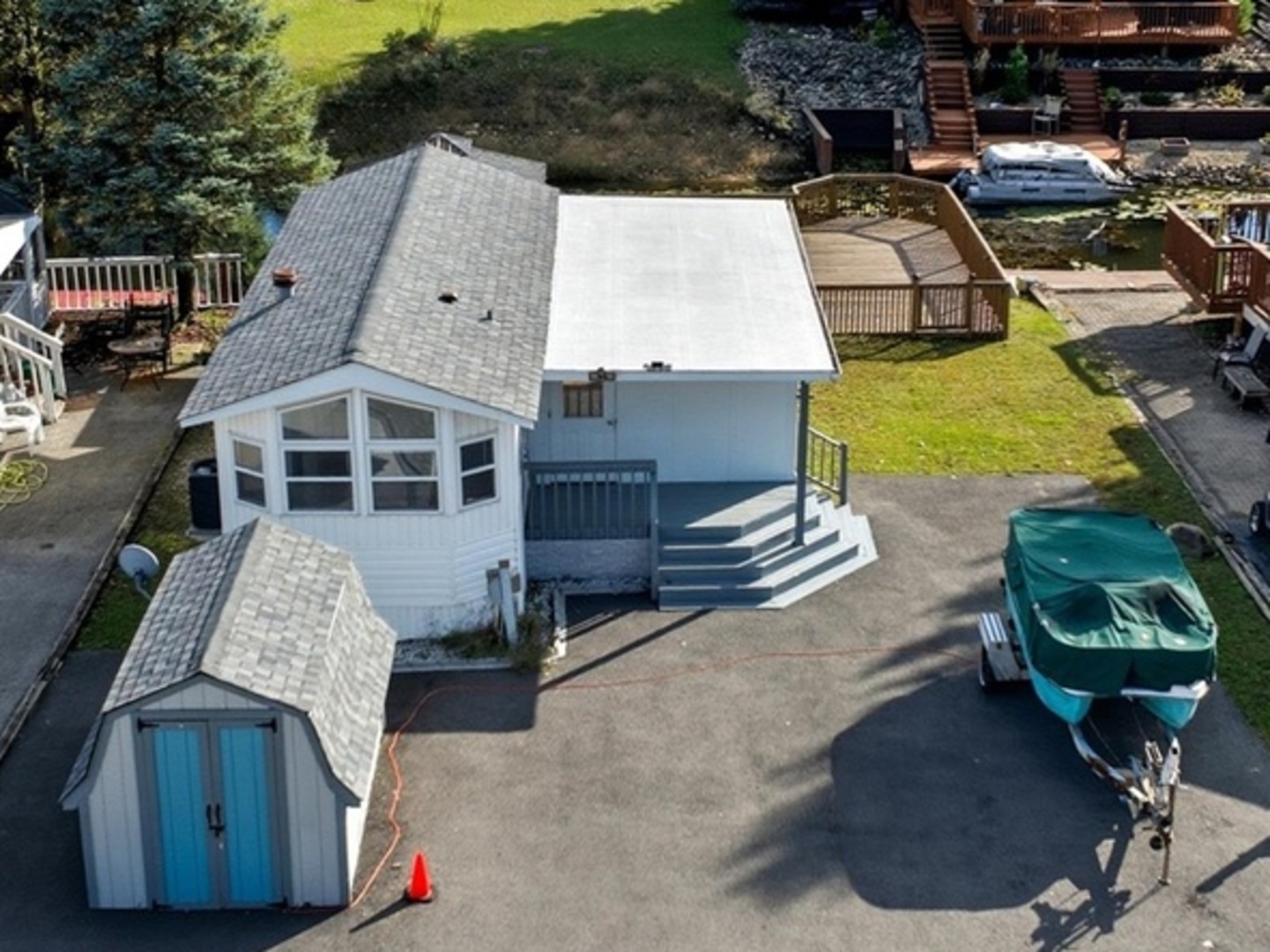 a picture of houses with outdoor space
