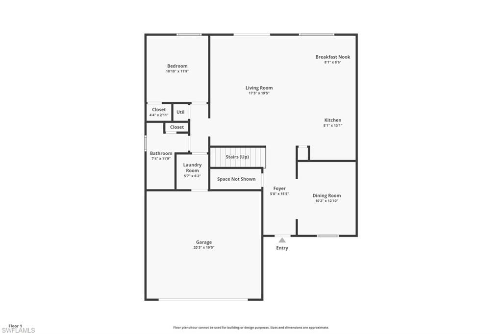 11686 Eros Road Lehigh Acres, FL 33971 - Photo 5 of 44 a picture of floor plan