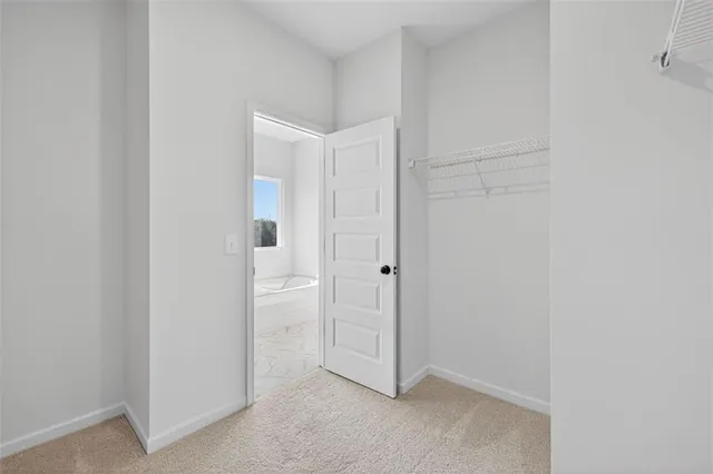 a view of an empty room