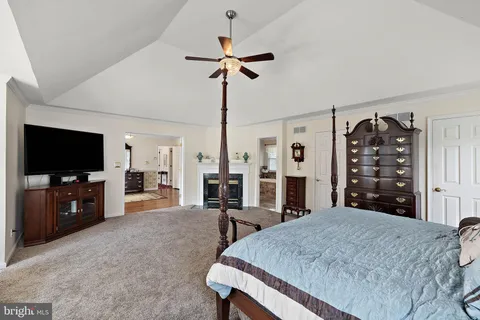 a bathroom with a sink a mirror and a shower