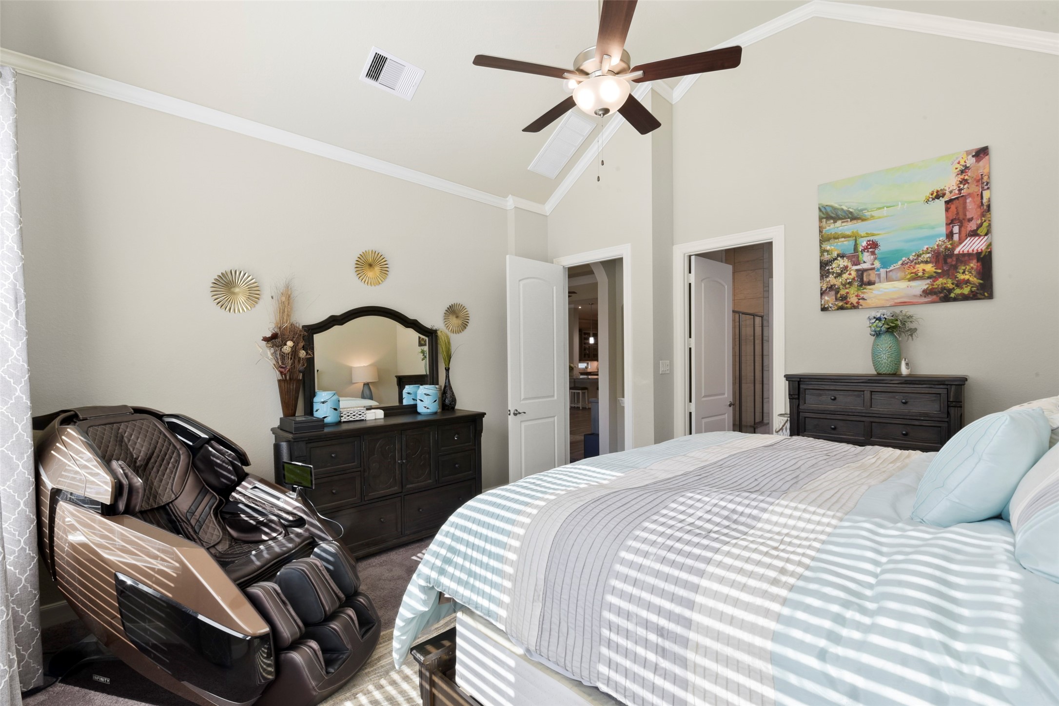 4582 Silver Moon Drive Spring, TX 77386 - Photo 26 of 48 a bedroom with a bed and a dresser