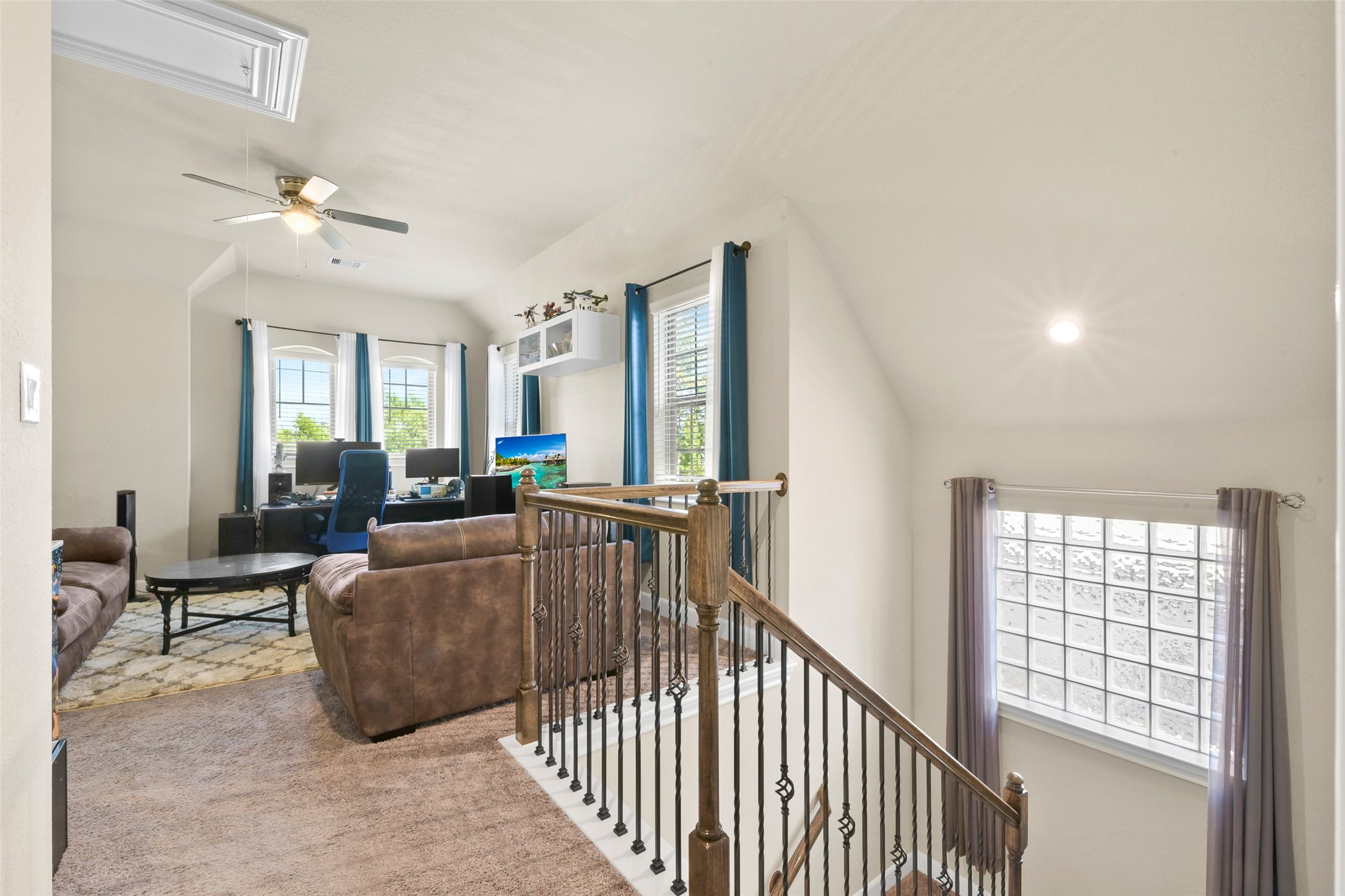 4582 Silver Moon Drive Spring, TX 77386 - Photo 35 of 48 a living room with furniture and a large window