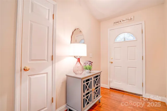 a view of a hallway with elevator