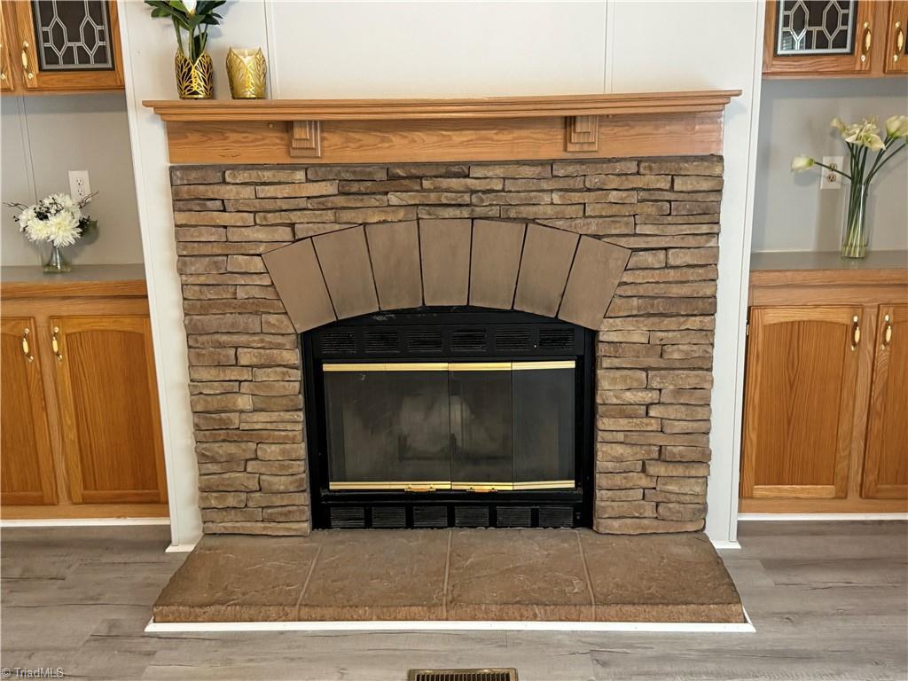 315 Marshall Farm Road Mount Airy, NC 27030 - Photo 26 of 50 Gorgeous fireplace is currently wood burning but made so you can switch to gas logs if you prefer!