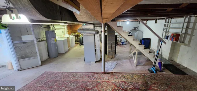 a view of water heater room