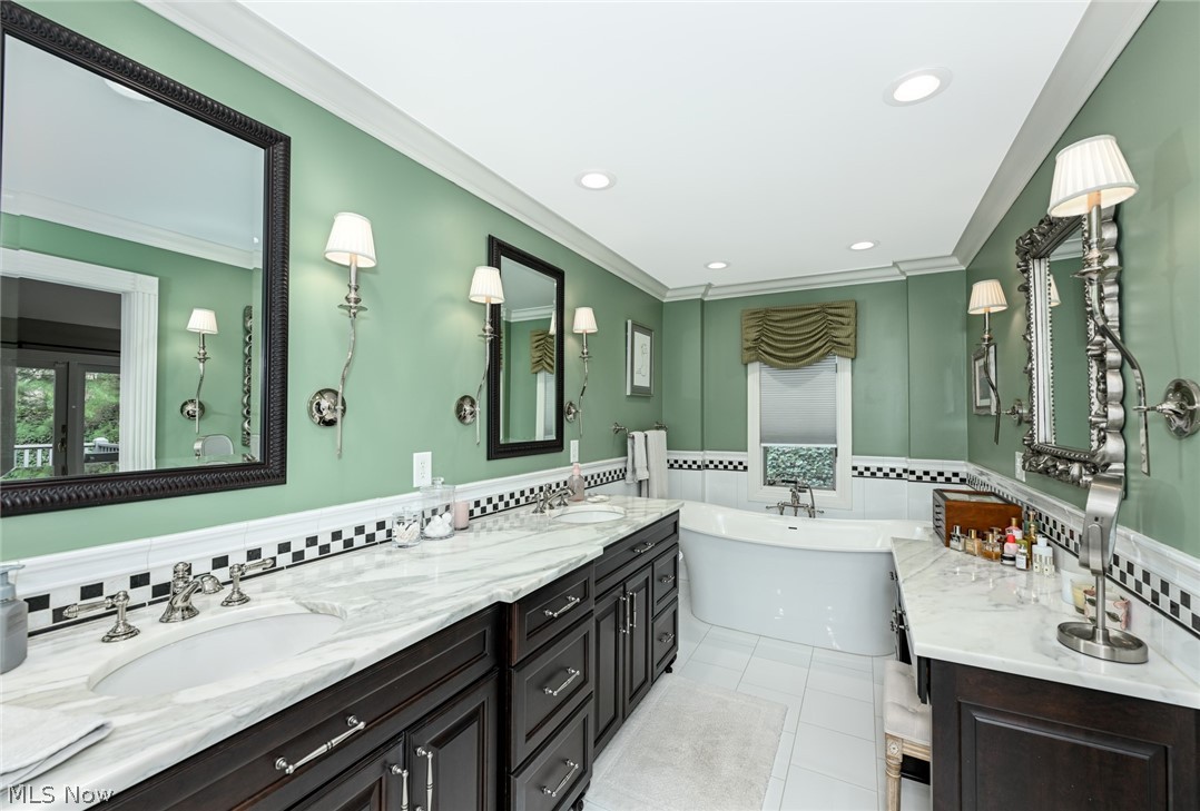 3382 East Glencoe Road Richfield, OH 44286 - Photo 23 of 46 Updated primary bathroom with walk-in shower, soaking tub and heated floors.