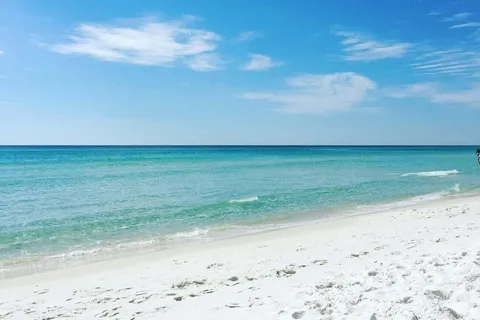 a view of a beach with an empty space
