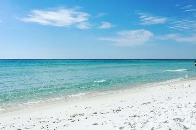 a view of a beach with an empty space